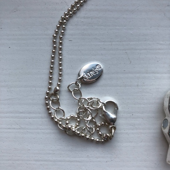 Vintage Claires silver Best Friends heart necklace - Picture 2 of 7